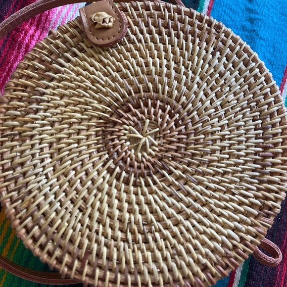 Rattan Mini Circle Bag - Picture 7 of 7